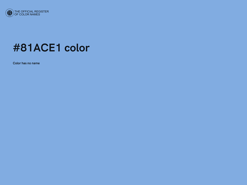 #81ACE1 color image