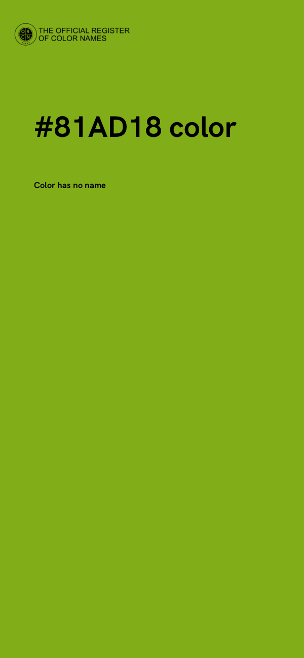 #81AD18 color image