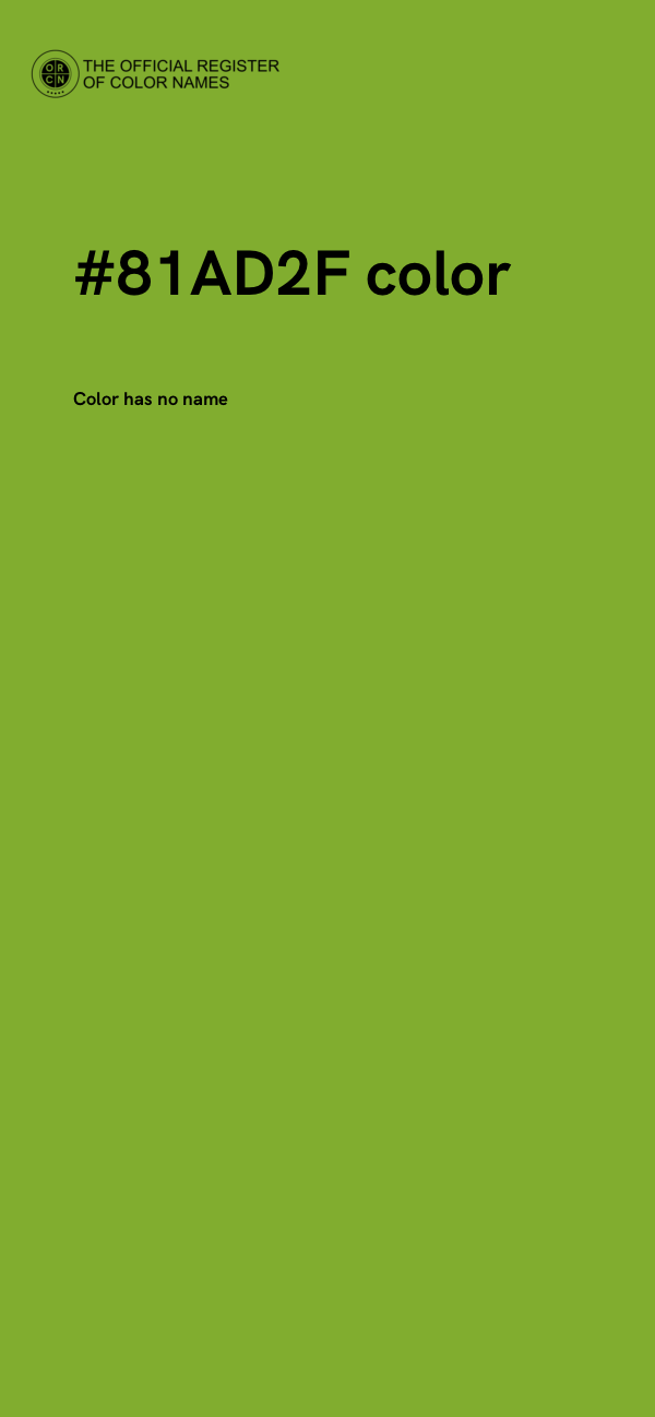 #81AD2F color image
