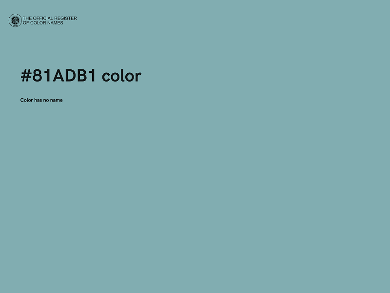 #81ADB1 color image