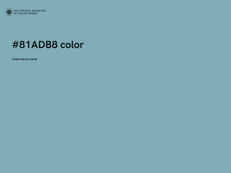 #81ADB8 color image