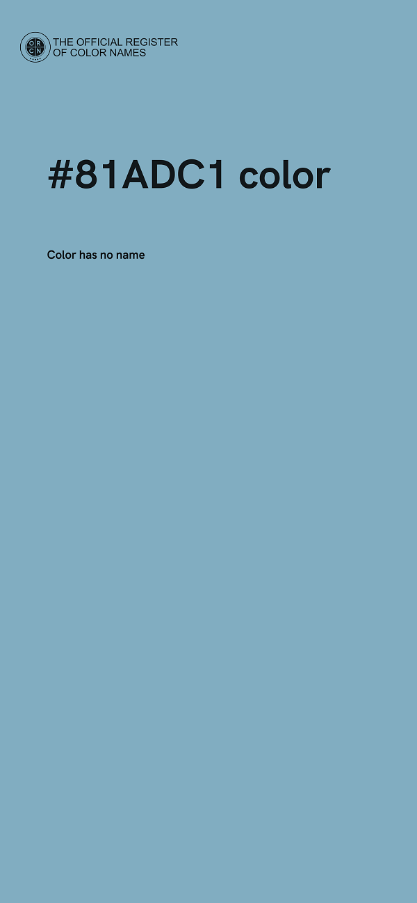 #81ADC1 color image