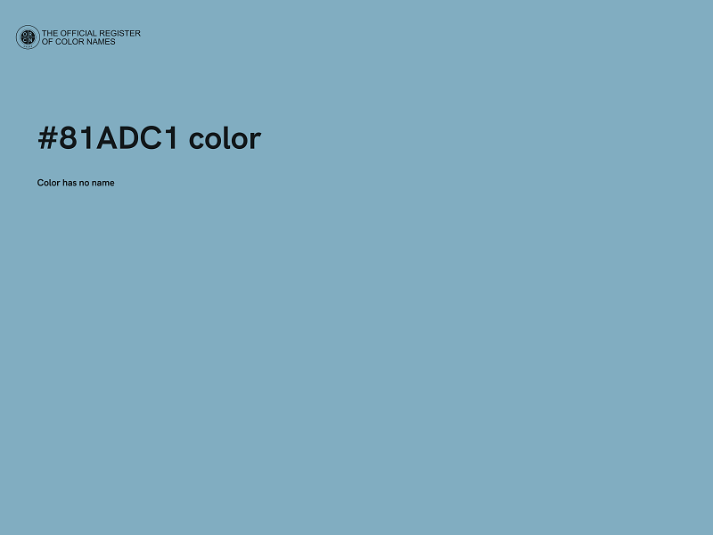 #81ADC1 color image