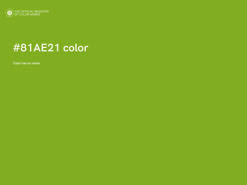 #81AE21 color image