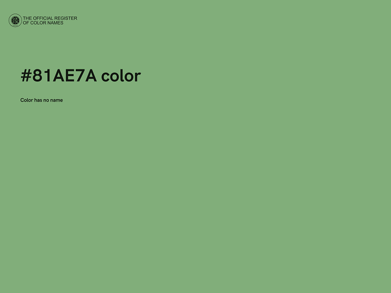 #81AE7A color image