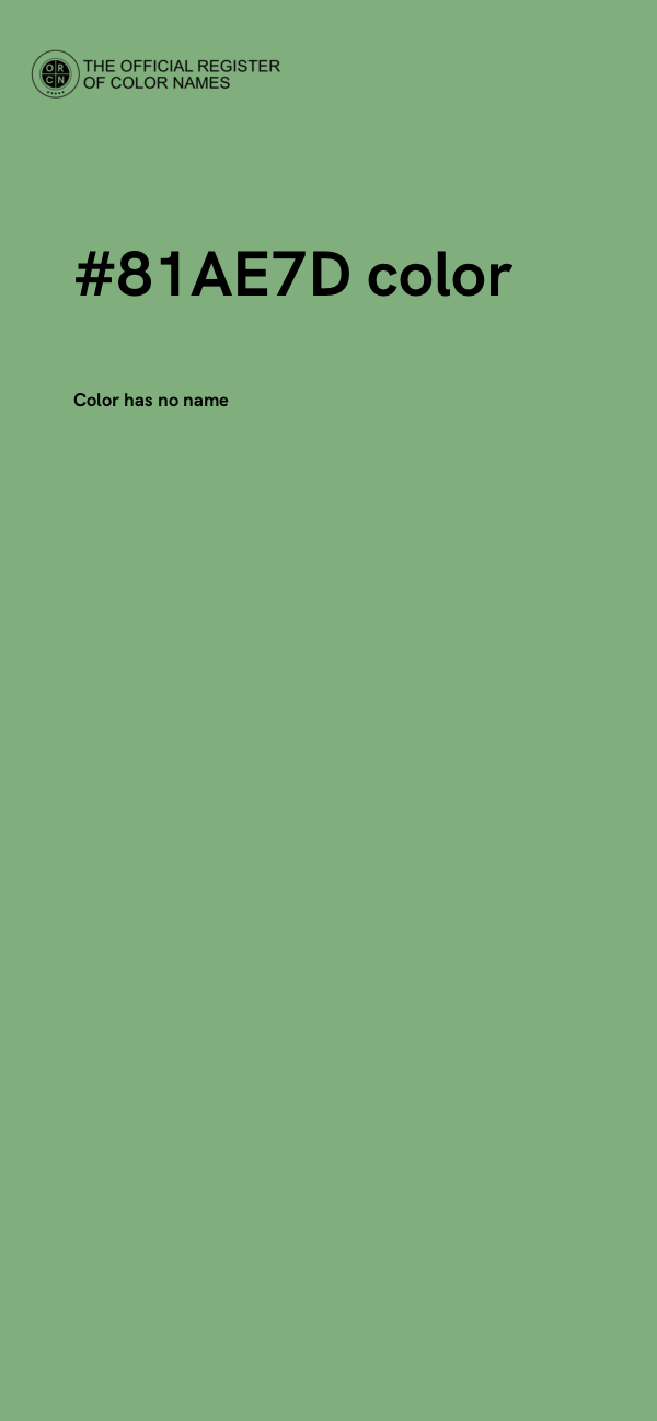 #81AE7D color image