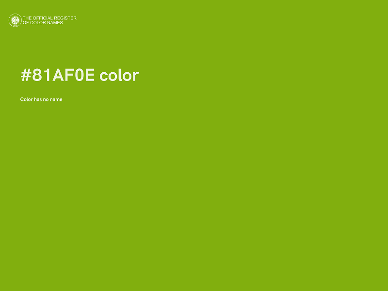 #81AF0E color image