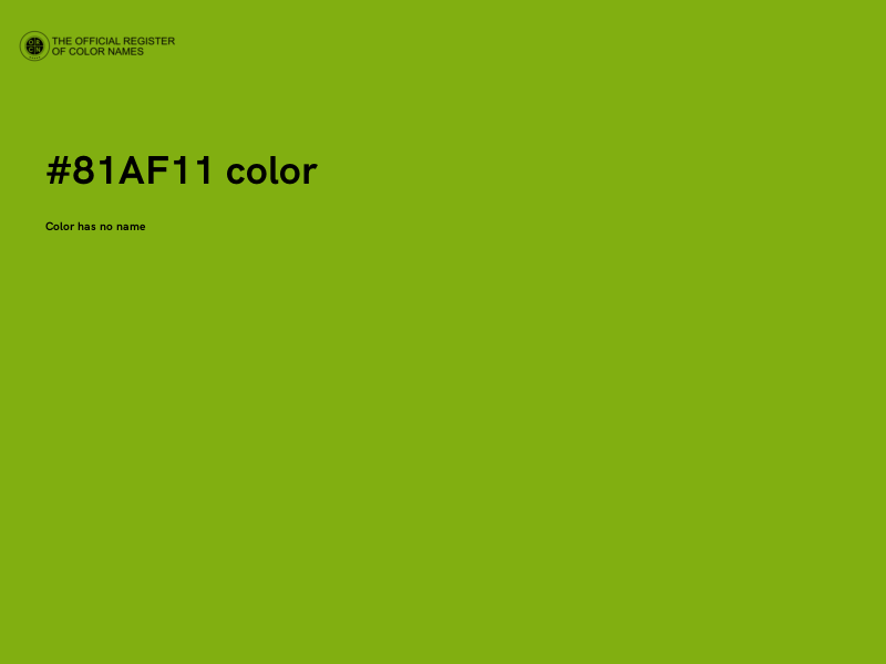 #81AF11 color image