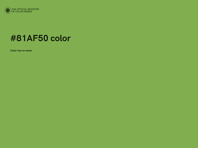 #81AF50 color image