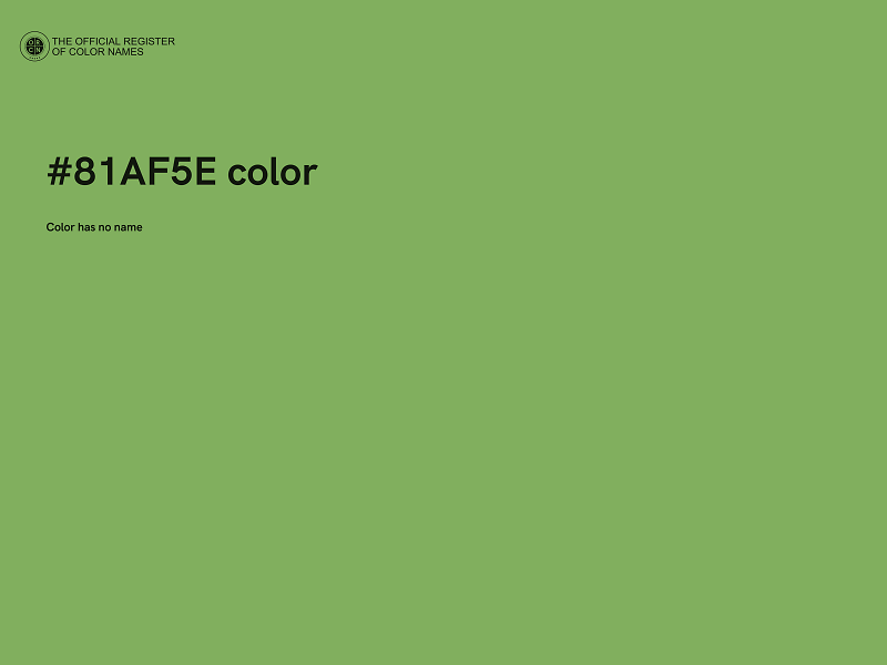 #81AF5E color image