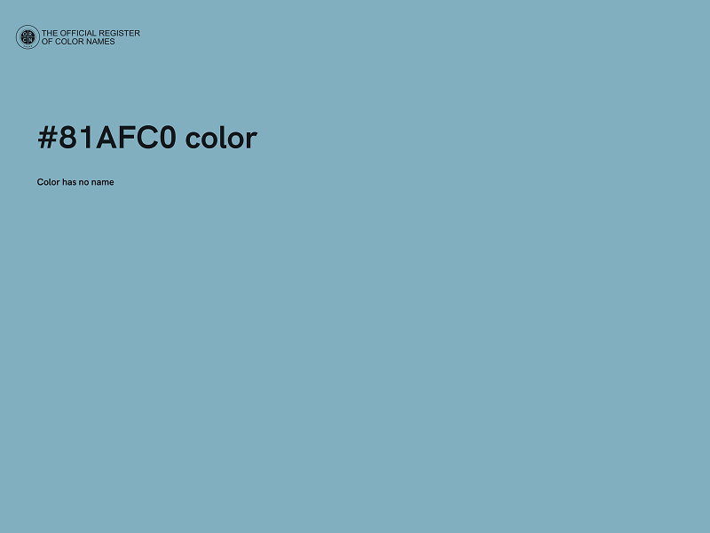 #81AFC0 color image