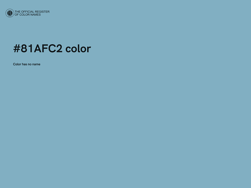 #81AFC2 color image