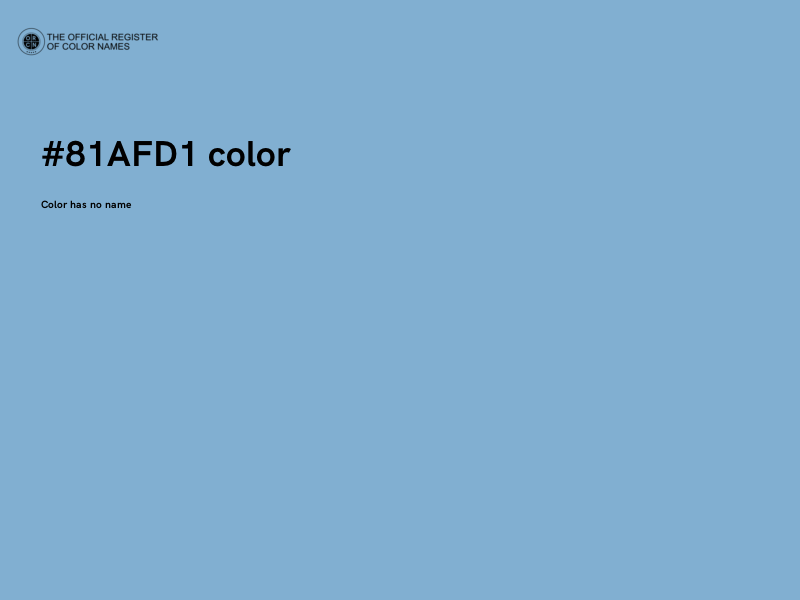 #81AFD1 color image