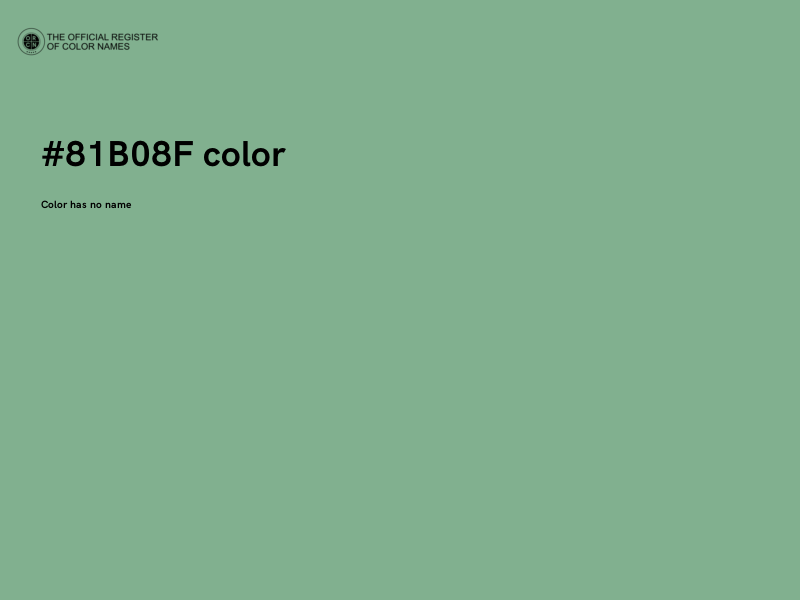 #81B08F color image