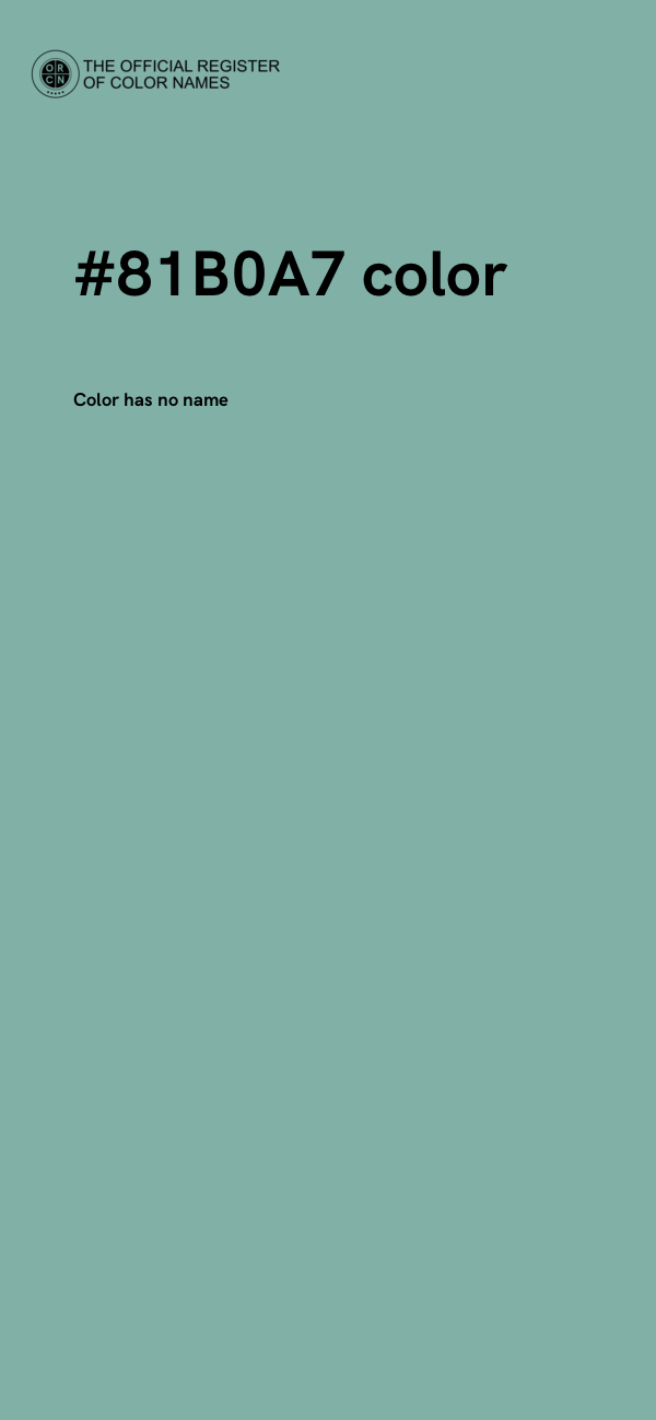 #81B0A7 color image