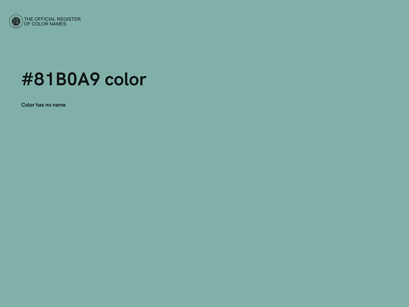 #81B0A9 color image