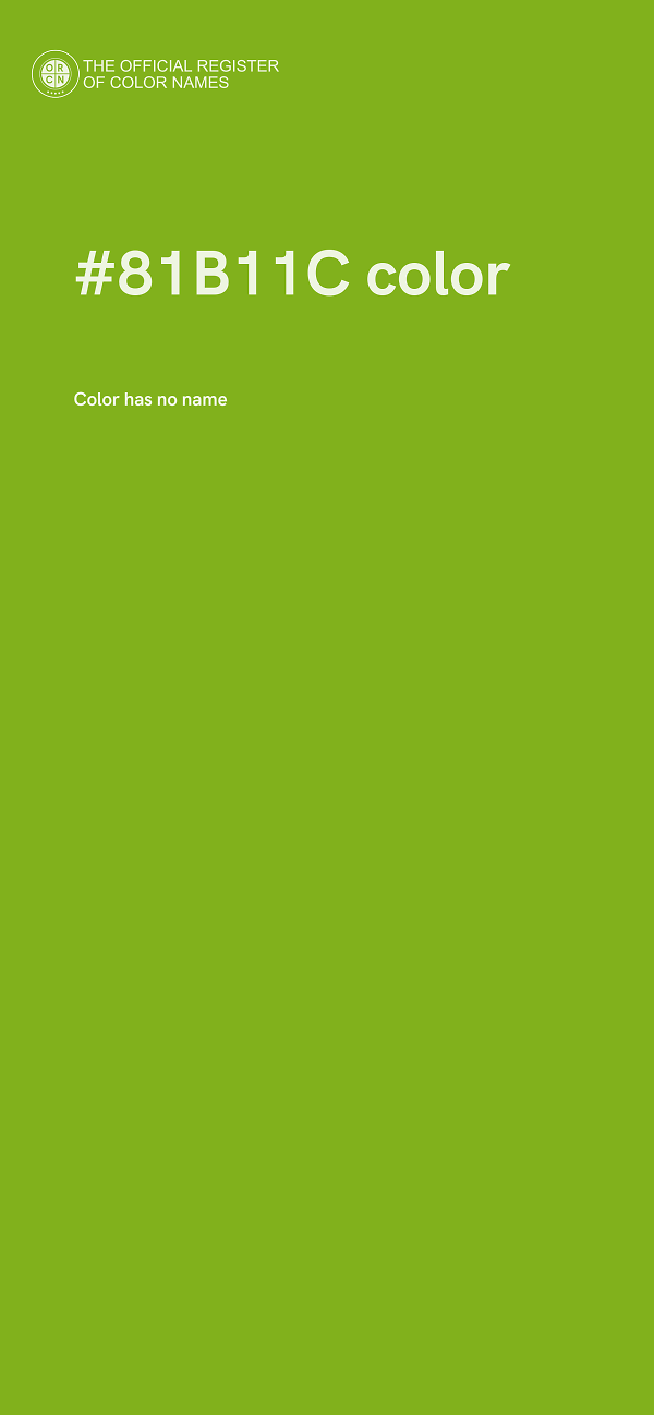 #81B11C color image