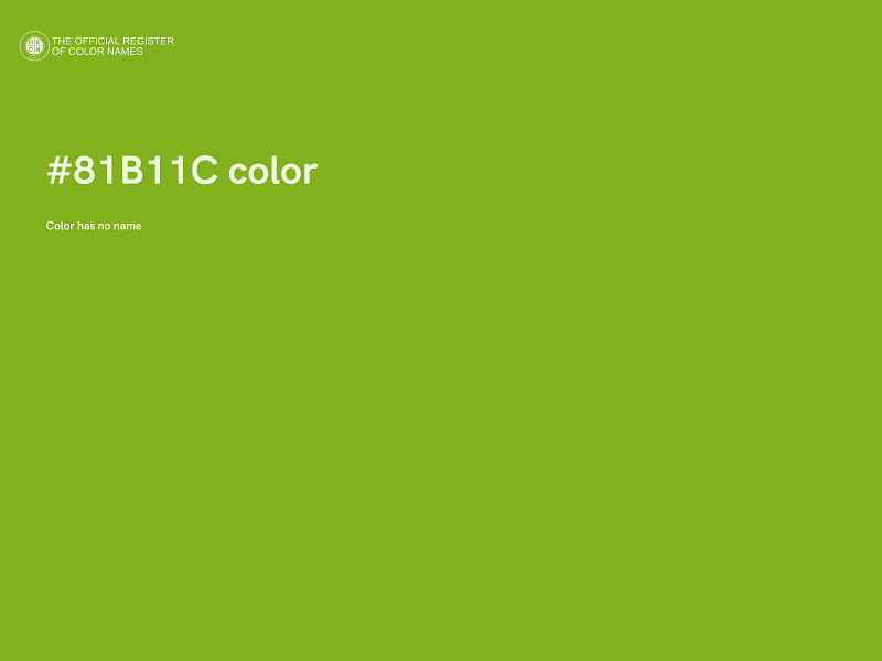 #81B11C color image