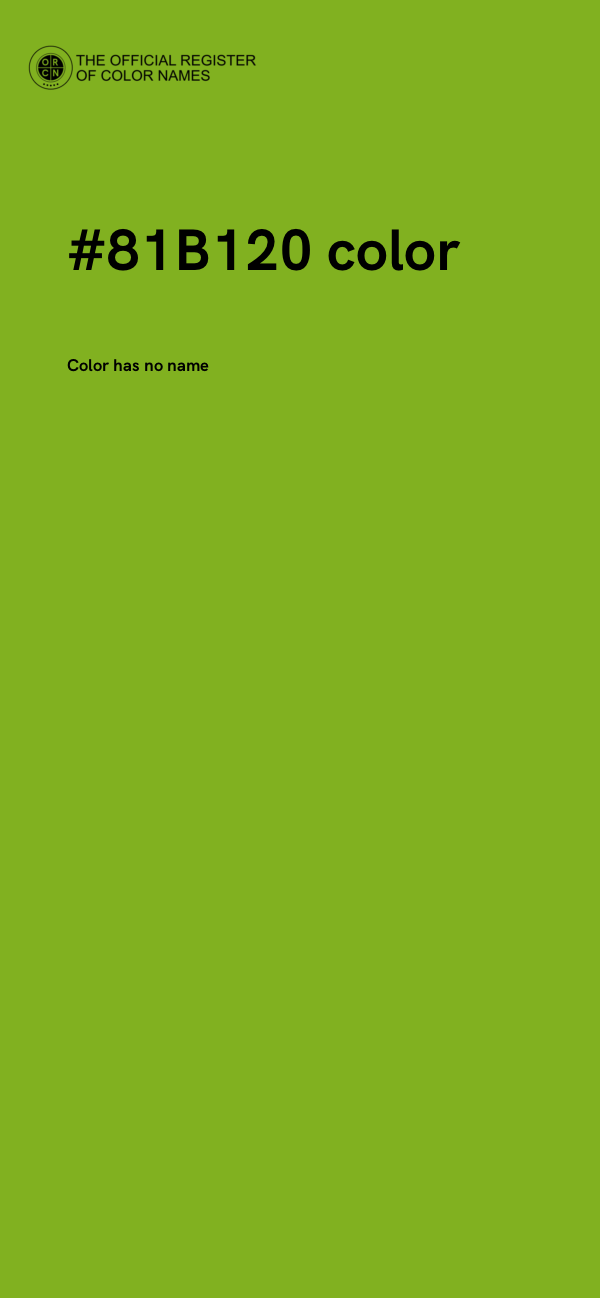 #81B120 color image