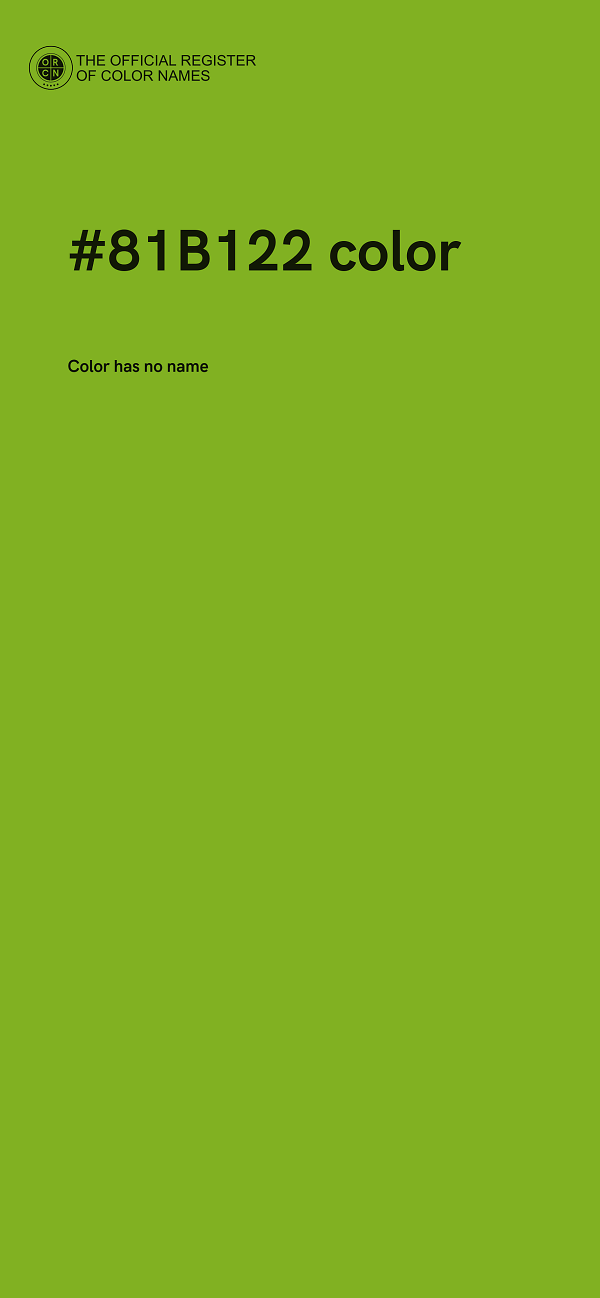 #81B122 color image