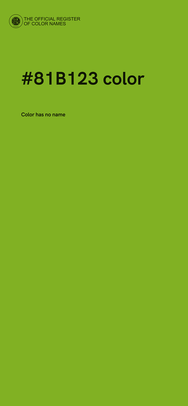 #81B123 color image