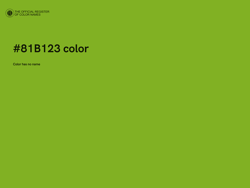 #81B123 color image