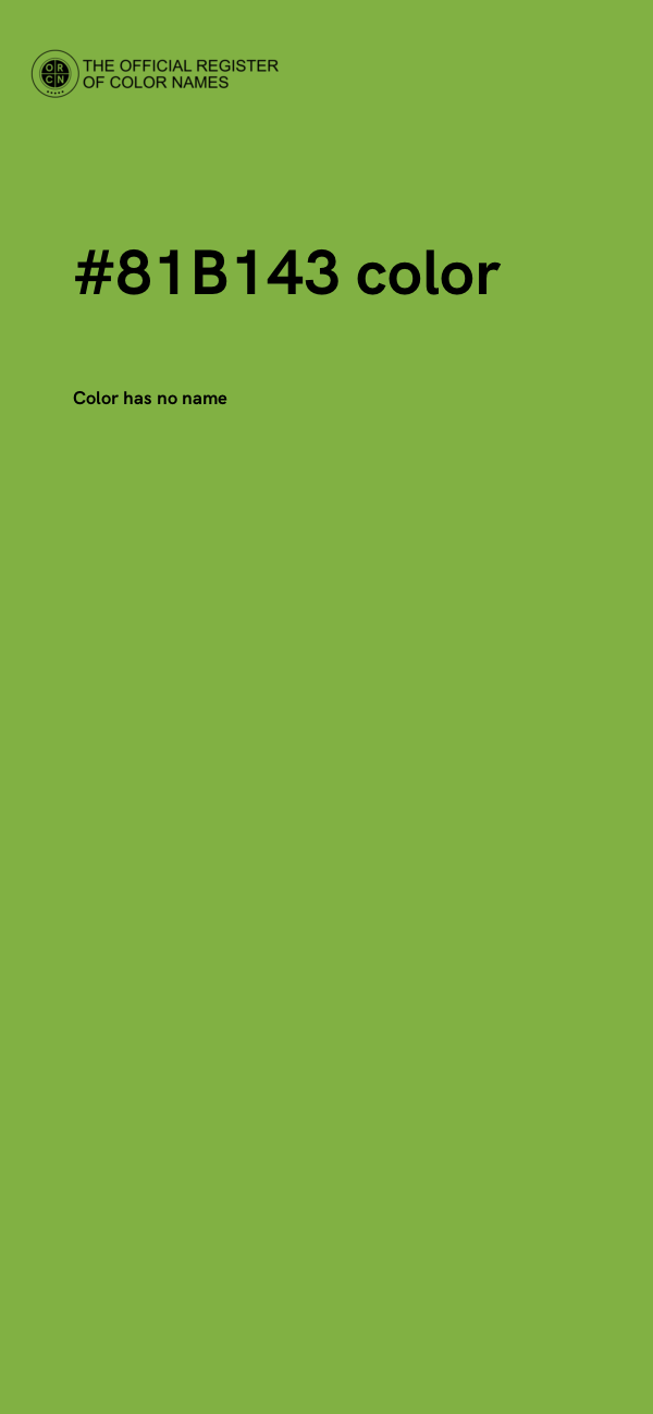 #81B143 color image