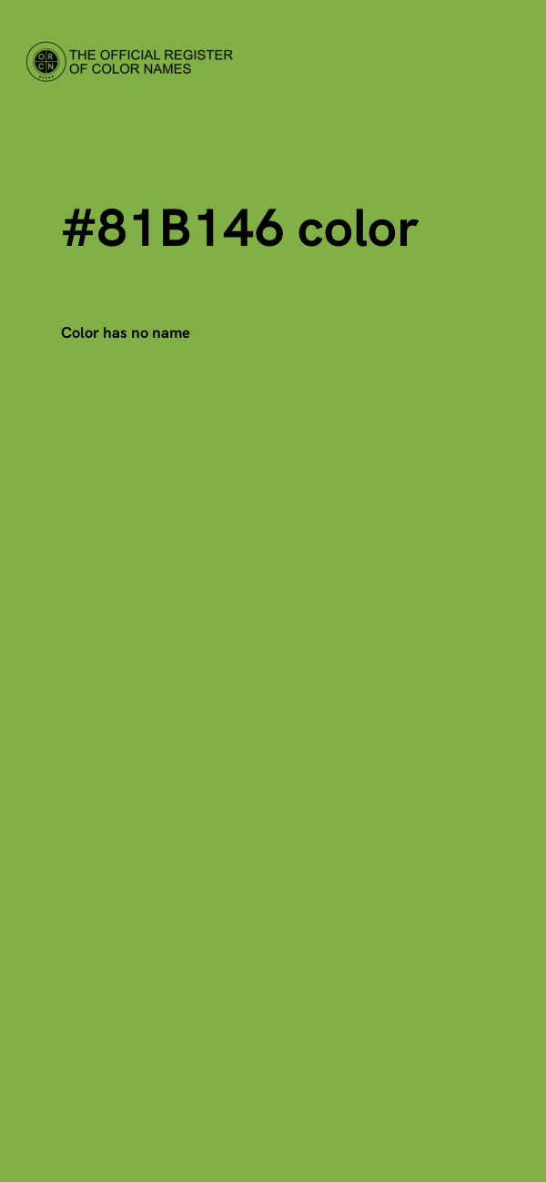 #81B146 color image