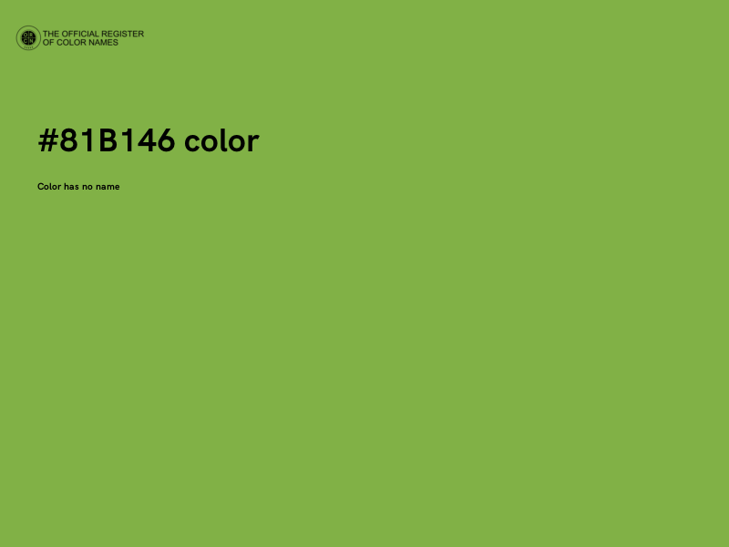 #81B146 color image