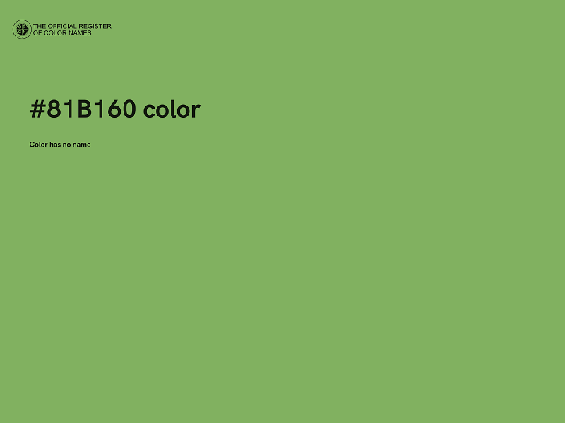 #81B160 color image