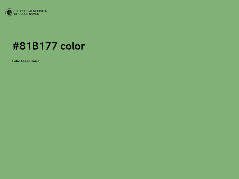 #81B177 color image
