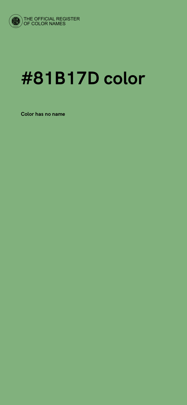 #81B17D color image