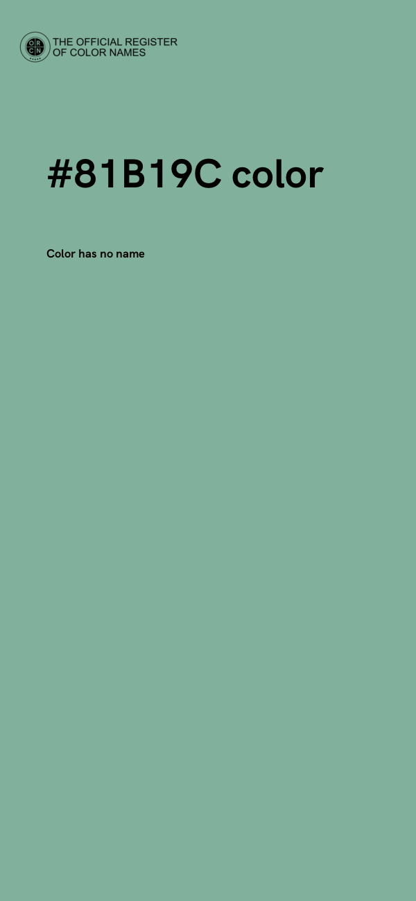 #81B19C color image