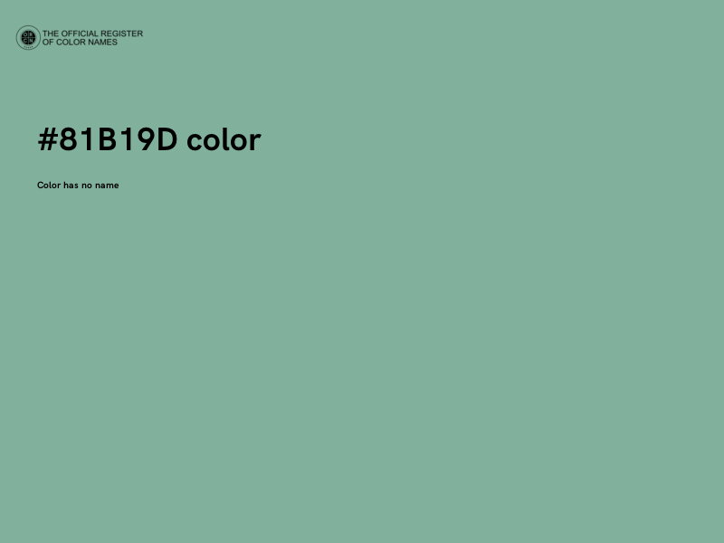 #81B19D color image