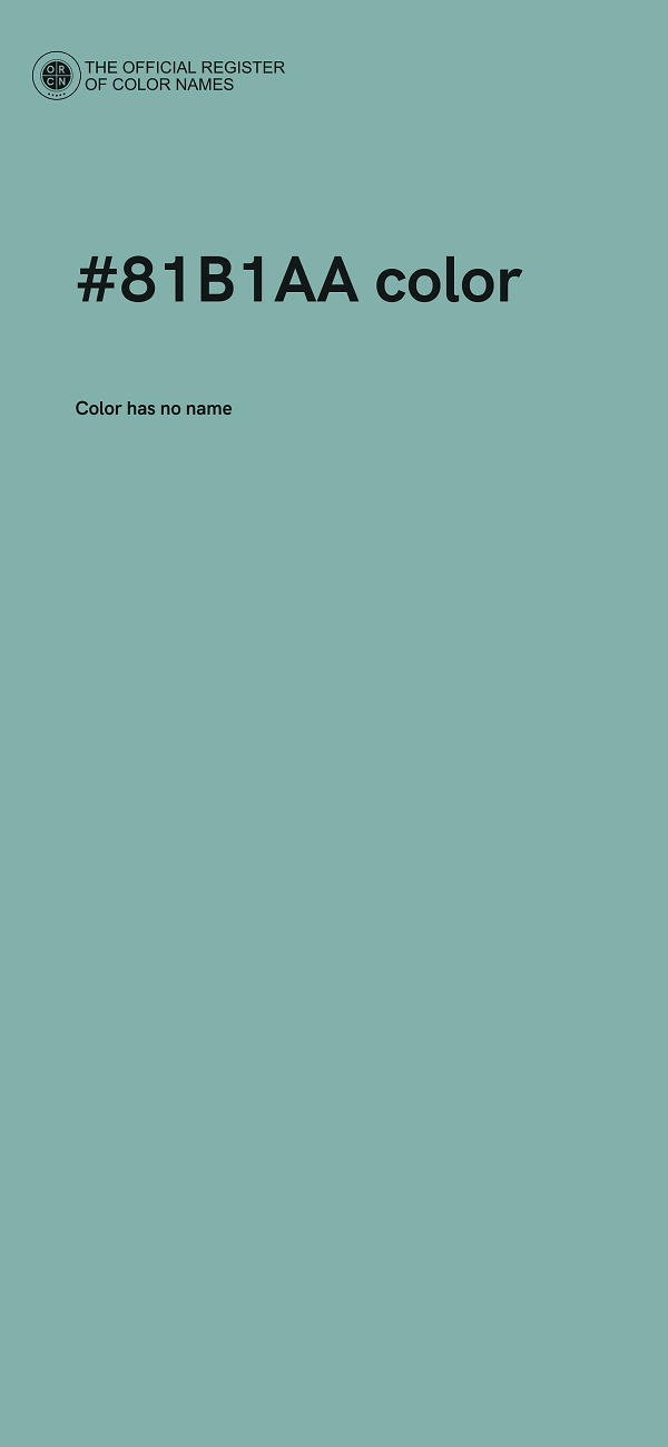 #81B1AA color image
