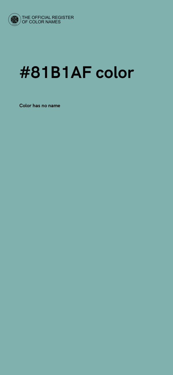 #81B1AF color image