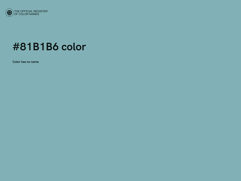 #81B1B6 color image