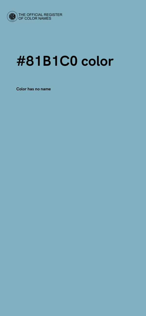 #81B1C0 color image