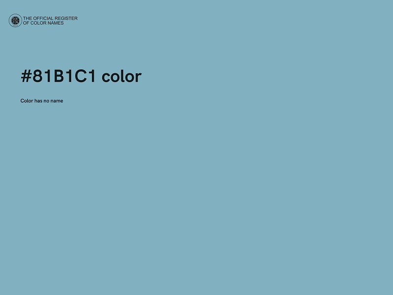 #81B1C1 color image