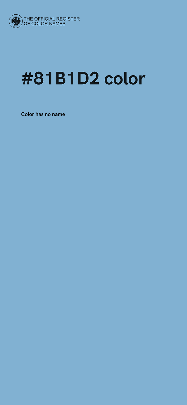 #81B1D2 color image