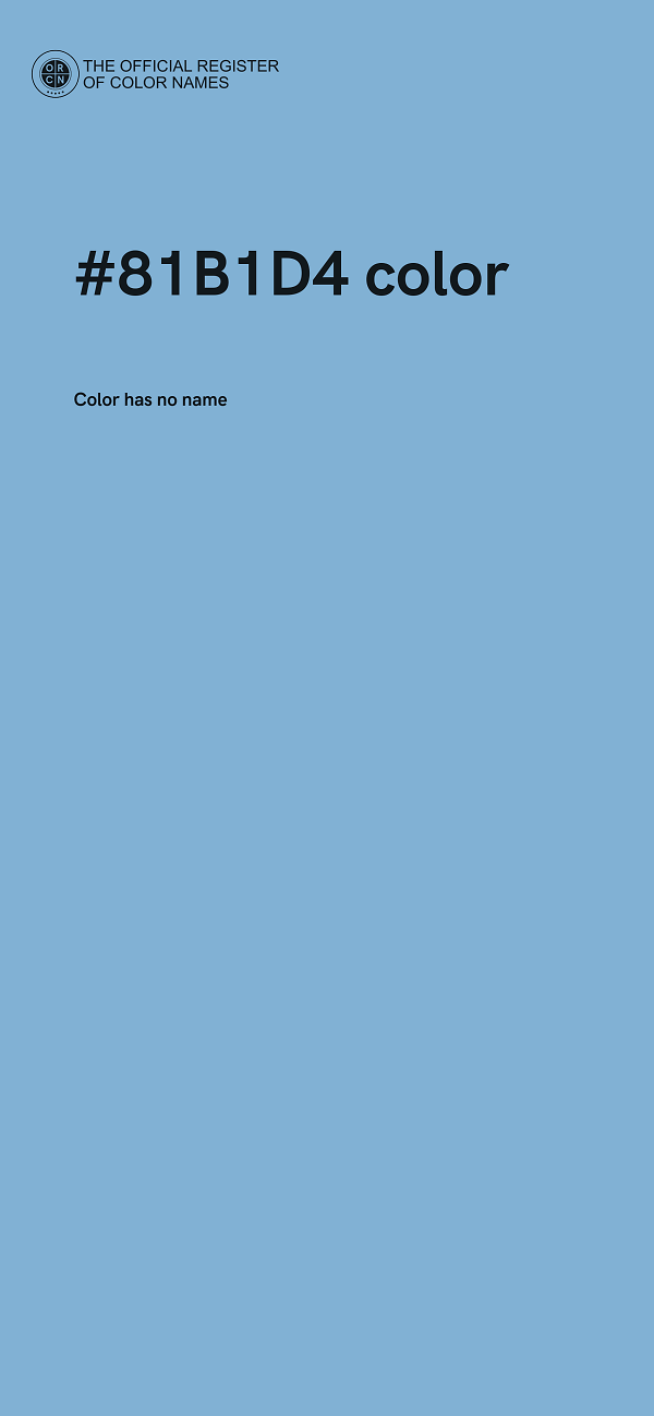 #81B1D4 color image