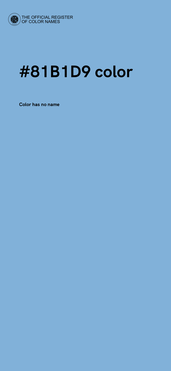 #81B1D9 color image