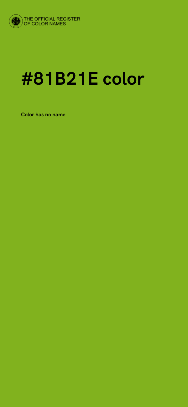 #81B21E color image