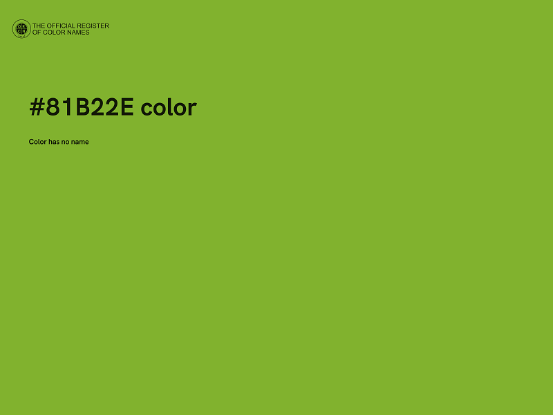 #81B22E color image