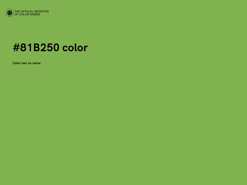 #81B250 color image