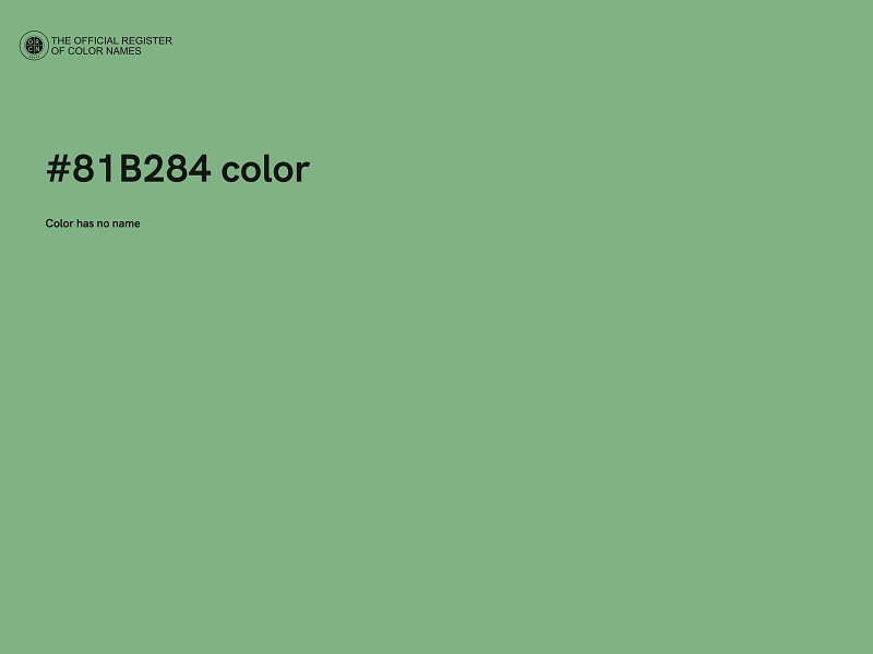 #81B284 color image