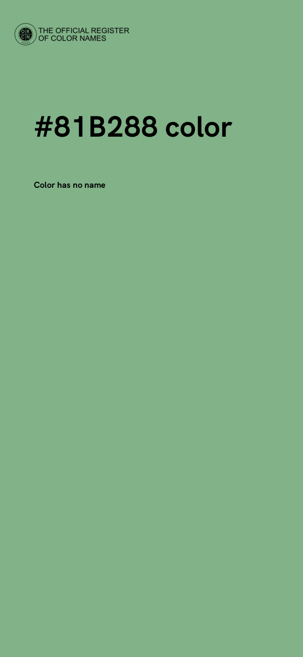 #81B288 color image