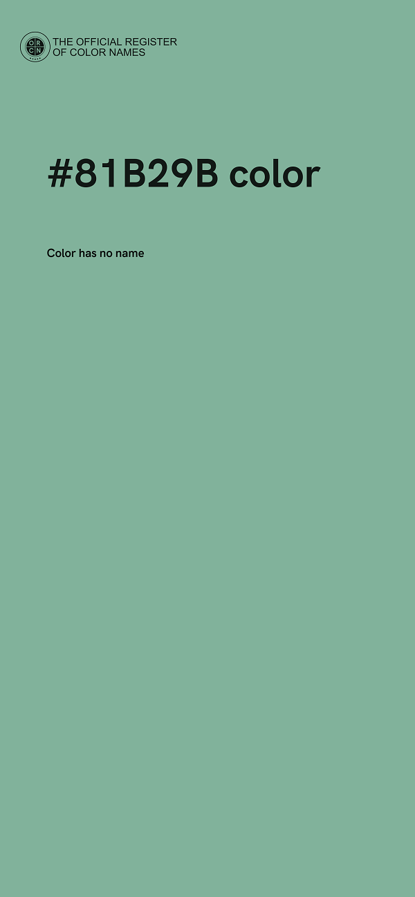 #81B29B color image