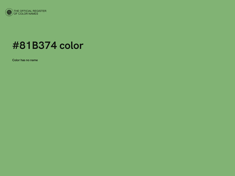 #81B374 color image