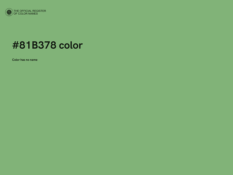 #81B378 color image